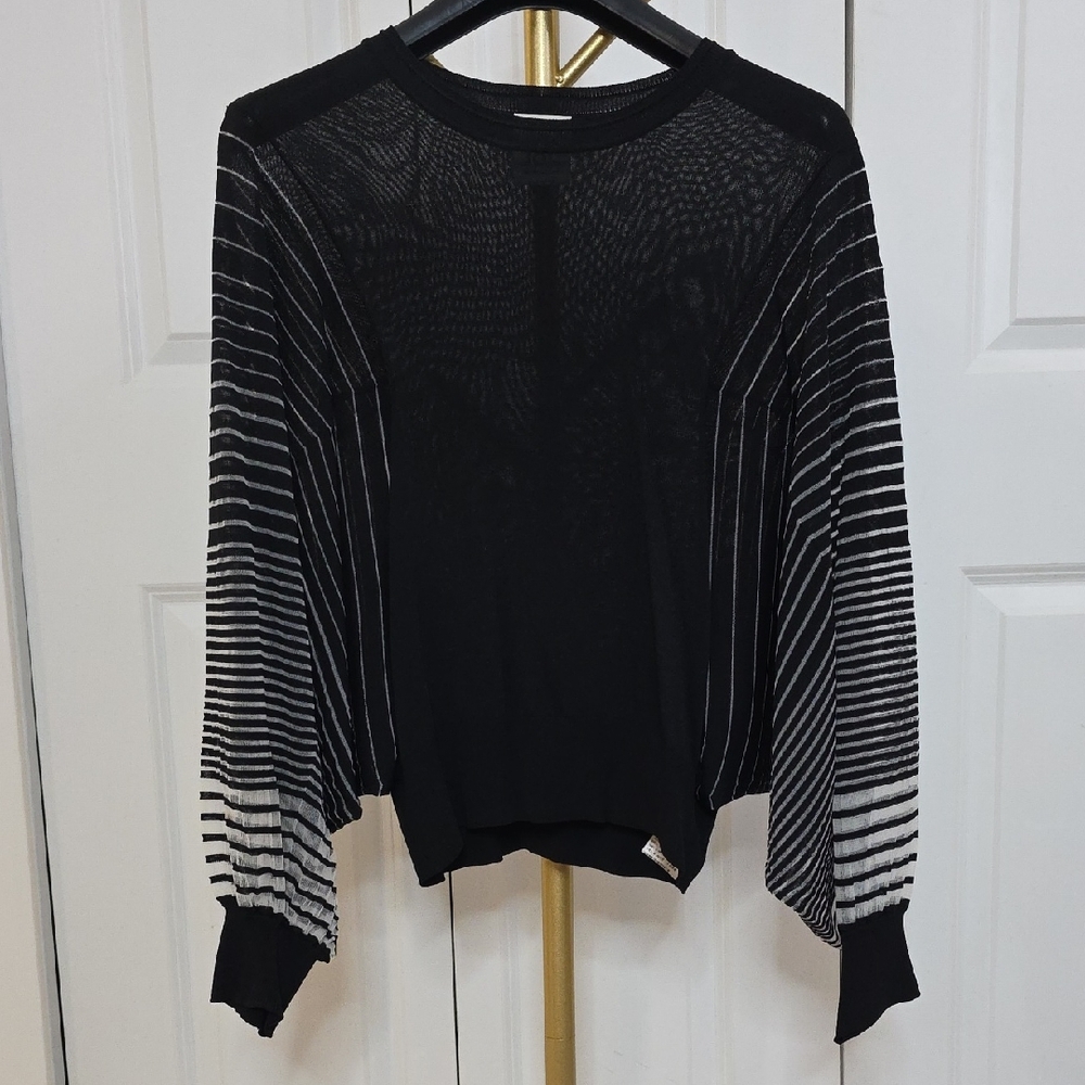 Black and White Striped Sweater